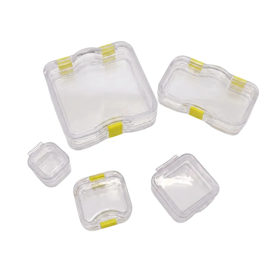 Clear Membrane Pillow Boxes, Small Crown Storage Cases & Tooth Storage Containers