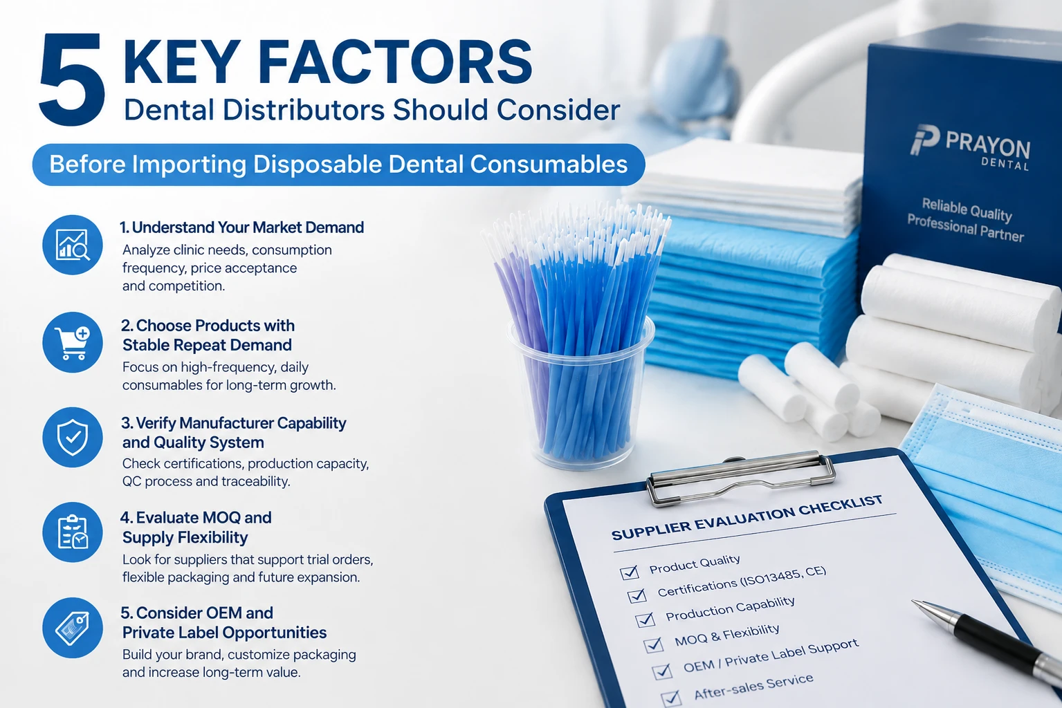5 Key Factors Before Importing Disposable Dental Consumables